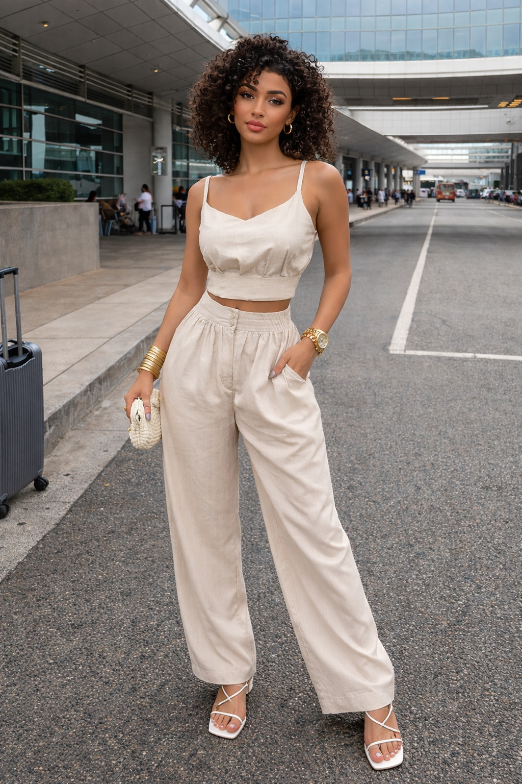 Linen Top off white
